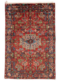  Nahavand Old Rug 160X242 Persian Wool Dark Red/Black Carpetvista