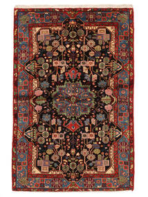 157X240 Dywan Orientalny Nahawand Old Czarny/Ciemnoczerwony (Wełna, Persja/Iran) Carpetvista