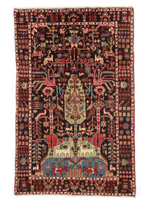  Nahavand Old Alfombra 156X244 Persa De Lana Negro/Rojo Oscuro Pequeño Carpetvista