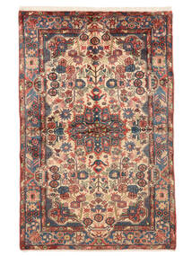 Tappeto Nahavand Old 155X238 Marrone/Rosso Scuro (Lana, Persia/Iran)