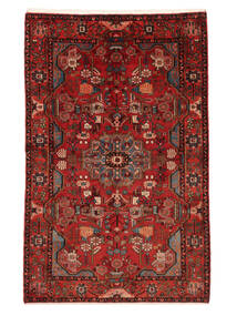 Tappeto Nahavand Old 158X240 Rosso Scuro/Nero (Lana, Persia/Iran)