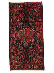  150X295 Nahavand Old Covor Traverse Hol Negru/Dark Red Persia/Iran
 Carpetvista