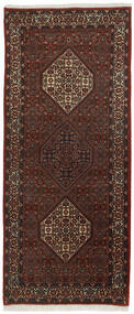 84X201 Bidjar Orientalisk Hallmatta Svart/Brun (Ull, Persien/Iran)