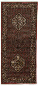 85X202 Bidjar Orientalisk Hallmatta Svart/Brun (Ull, Persien/Iran)