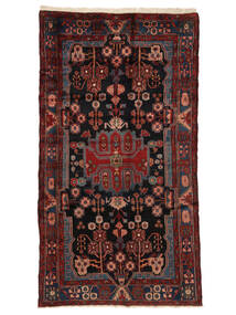  163X290 Medallion Nahavand Old Tappeto Lana, Carpetvista