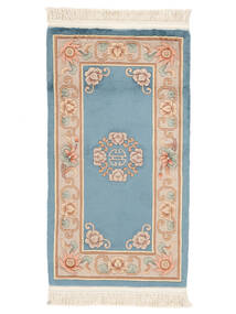 Alfombra Oriental China 90 Line 76X140 Azul Oscuro/Marrón (Lana, China)