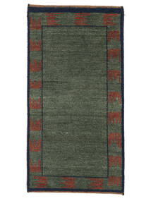  Perzisch Gabbeh Rustic Vloerkleed 62X119 Zwart/Donkerrood (Wol, Perzië/Iran)