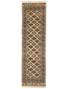 Alfombra Oriental Turkaman 84X287 De Pasillo Marrón/Negro (Lana, Persia/Irán)