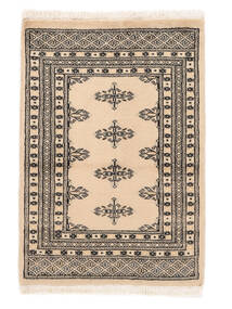  63X90 Medallion Small Pakistan Bokhara 2Ply Rug Wool, Carpetvista