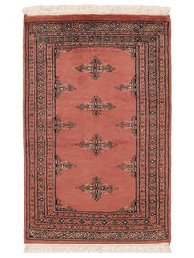  63X97 Medaillon Klein Pakistan Buchara 2Ply Teppich Wolle, Carpetvista