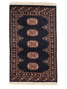  61X100 Pakistan Bokhara 2Ply Matta Svart/Brun Pakistan Carpetvista