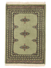  Pakistan Bokhara 2Ply Rug 63X92 Wool Dark Green/Dark Yellow Small Carpetvista