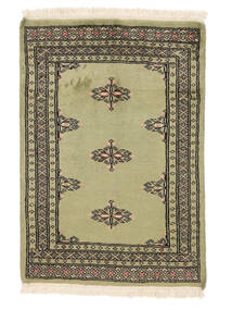  62X89 Pakistan Bukhara 2Ply Covor Galben Închis/Negru Pakistan
 Carpetvista