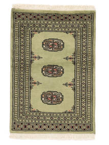 61X89 Alfombra Pakistan Bukara 2Ply Oriental Amarillo Oscuro/Negro (Lana, Pakistán) Carpetvista