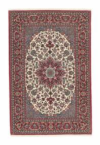  112X170 Isfahan Silk Warp Rug Dark Red/Black Persia/Iran