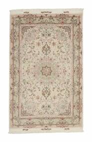  Orientalisk Tabriz 70 Raj Silkesvarp Matta 98X152 Brun/Beige Ull, Persien/Iran