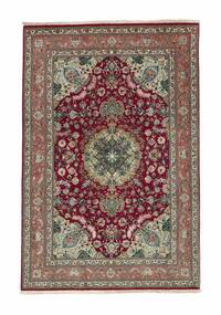  Tabriz 70 Raj Zijden Pool Vloerkleed 100X150 Perzisch Wol Bruin/Donkerrood Klein