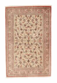  Qum Silk Rug 103X160 Persian Silk Brown/Orange Small