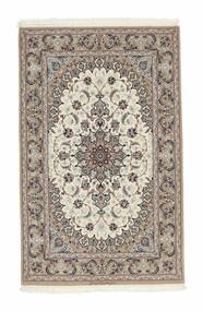 Isfahan Silk Warp Rug 106X170 Brown/Dark Grey Wool, Persia/Iran