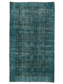  Colored Vintage Rug 117X206 Vintage Wool Black/Dark Teal Small