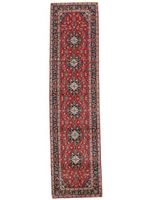  Keshan Rug 97X388 Persian Wool Dark Red/Black Small Carpetvista