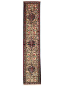 Tappeto Orientale Shahrekord 81X390 Passatoie Rosso Scuro/Nero (Lana, Persia/Iran)