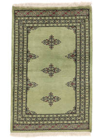  Pakistan Bokhara 2Ply Rug 61X94 Wool Green/Dark Green Small Carpetvista