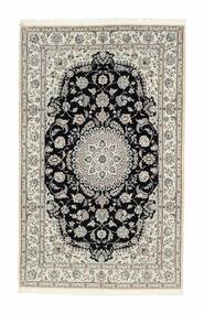 Tappeto Nain 6La 102X164 Nero/Grigio (Lana, Persia/Iran)