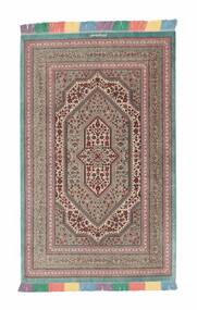 Qum Silk Rug 96X155 Brown/Dark Red Silk, Persia/Iran