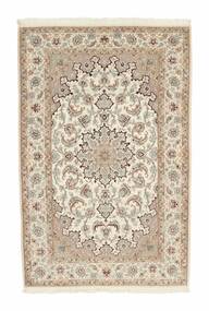 Tappeto Isfahan Ordito In Seta 110X170 Arancione/Beige (Lana, Persia/Iran)