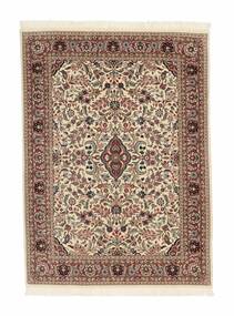  Perzisch Ilam Sherkat Farsh Zijde Vloerkleed 107X145 Bruin/Beige (Wol, Perzië/Iran)