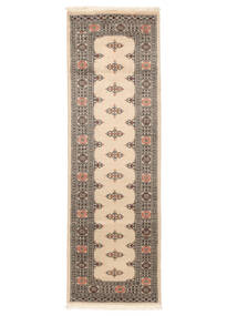 76X241 Pakistan Bokhara 2Ply Vloerkleed Oosters Tapijtloper Bruin/Beige (Wol, Pakistan) Carpetvista