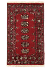 Alfombra Oriental Pakistan Bukara 2Ply 77X127 Rojo Oscuro/Negro (Lana, Pakistán)