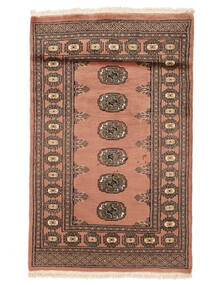  79X126 Medallion Piccolo Pakistan Bukara 2Ply Tappeto Lana, Carpetvista