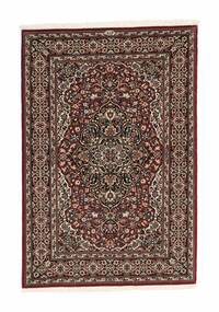 Tappeto Orientale Qum Kork/Di Seta 100X150 Nero/Marrone (Lana, Persia/Iran)