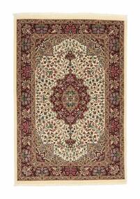 Qum Kork/Seide Teppich 105X155 Braun/Schwarz Wolle, Persien/Iran