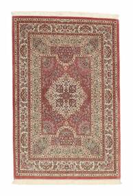 Qum Kork/Seide Teppich 107X165 Braun/Dunkelrot Wolle, Persien/Iran