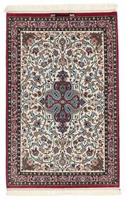  Persialainen Isfahan Silkkiloimi Matot 78X122 Musta/Beige