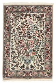  80X118 Isfahan Silk Warp Rug Brown/Black Persia/Iran