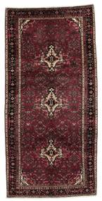  Persian Bidjar With Silk Rug 152X319 Runner
 Black/Dark Red (Wool, Persia/Iran)