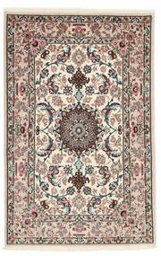  80X124 Isfahan Silk Warp Rug Brown/Beige Persia/Iran