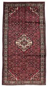 Tappeto Persiano Hamadan 164X311 Passatoie Nero/Rosso Scuro (Lana, Persia/Iran)