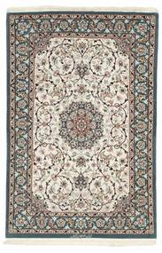  Persian Isfahan Silk Warp Rug 80X125 Brown/Black