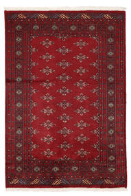  126X186 Pakistan Bokhara 2Ply Teppe Mørk Rød/Svart Pakistan Carpetvista