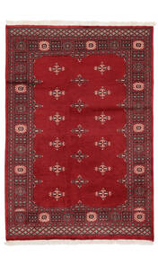  Orientalischer Pakistan Buchara 2Ply Teppich 122X178 Dunkelrot/Schwarz Wolle, Pakistan Carpetvista