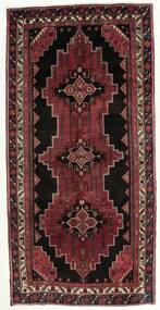 Tappeto Persiano Senneh 148X302 Passatoie Nero/Rosso Scuro (Lana, Persia/Iran)