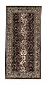  Tabriz 50 Raj Matot 68X132 Persialainen Villamatto Musta/Ruskea Pieni Matto