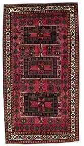 167X310 Kurdi Ghuchan Teppich Orientalischer Läufer Schwarz/Dunkelrot (Wolle, Persien/Iran)