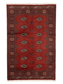  124X191 Pakistan Bukhara 2Ply Covor Dark Red/Negru Pakistan
 Carpetvista