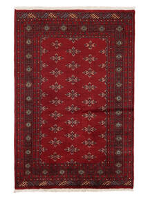 125X186 Dywan Orientalny Pakistański Bucharski 2Ply Ciemnoczerwony/Czarny (Wełna, Pakistan ) Carpetvista